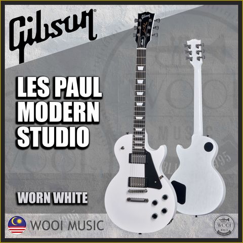 GIBSON-LES PAUL MODERN STUDIO -WORN WHITE - CP