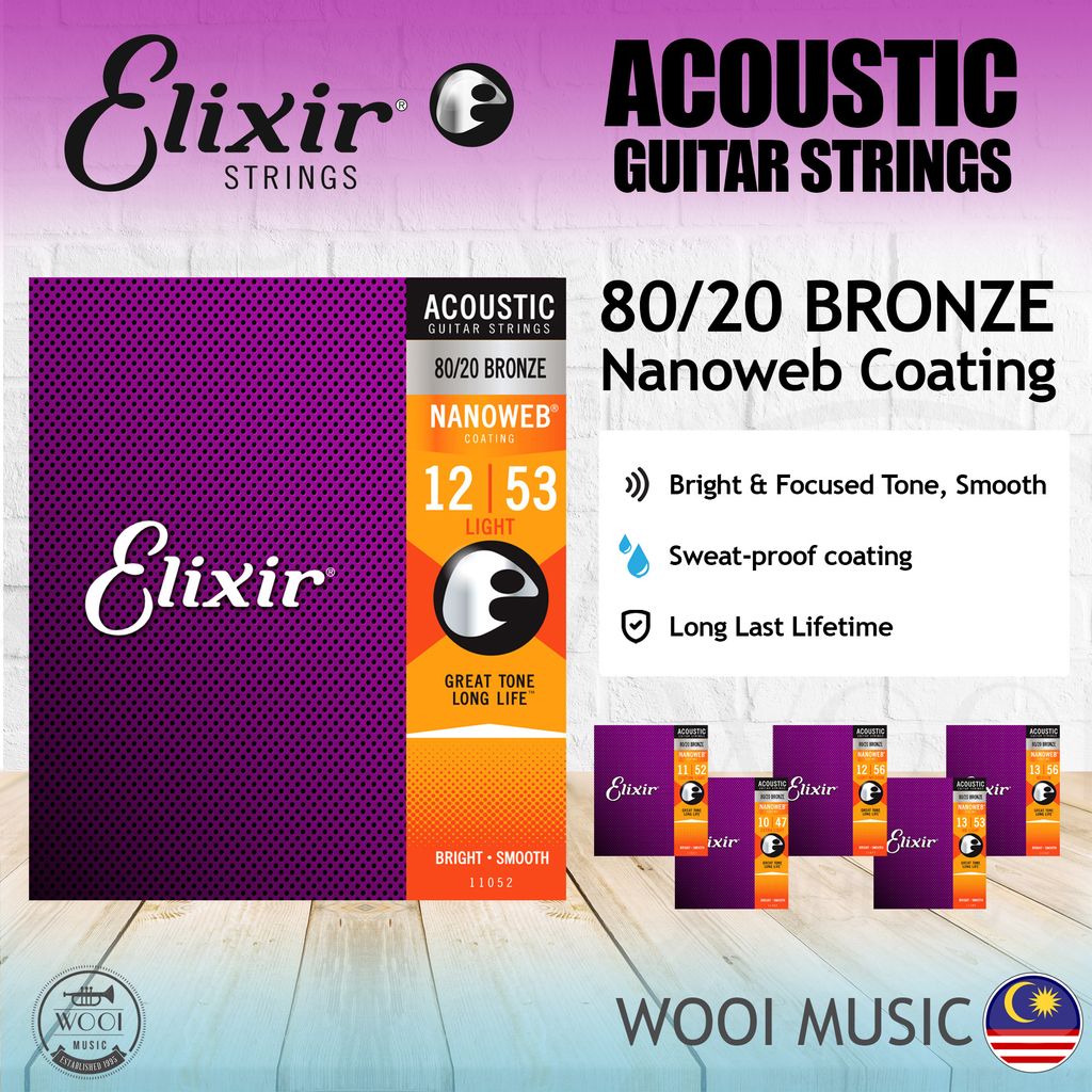 Elixir Acoustic Nanoweb 80-20 - cp