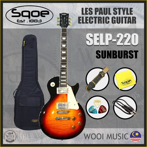 SQOE ELECTRIC GUITARS - SELP220 - SB - CP