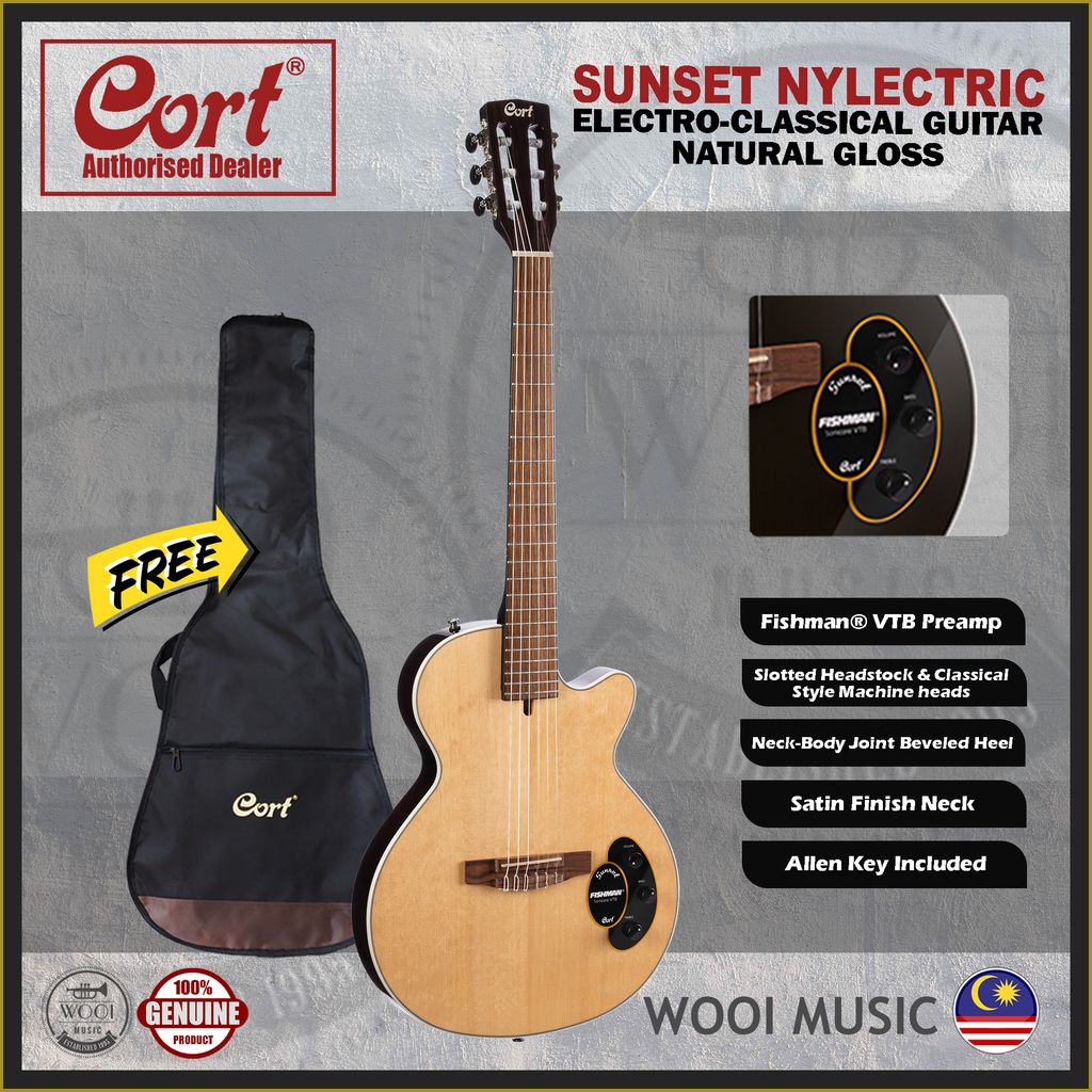 Cort Sunset Nylectric - Natural Gloss