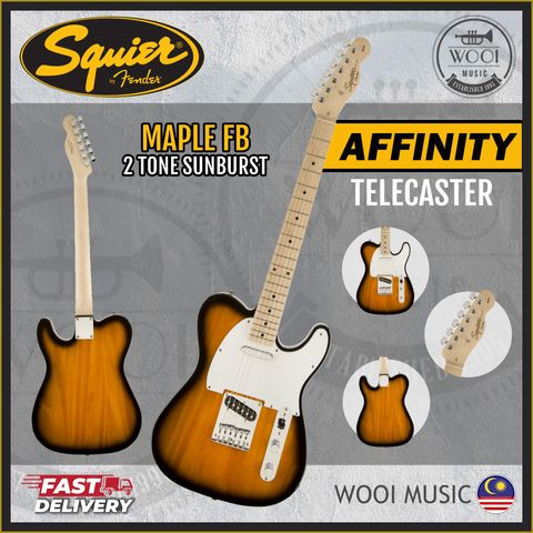 Squier Affinity Tele - Maple FB - 2 Tone Sunburst - Cp