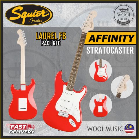 Squier Affinity Stratocaster - Laurel fb - race red - cp