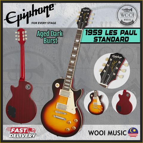 Epiphone 1959 Les Paul Standard-Aged Dark Burst-Cp