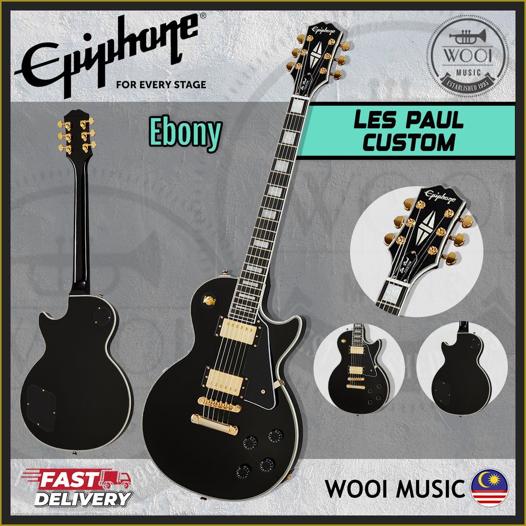 Epiphone Les Paul Custom - Ebony - CP