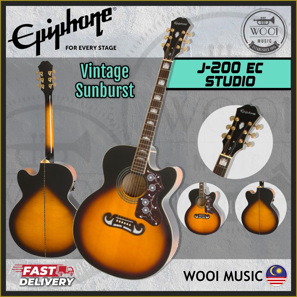 J-200ec - Vintage Sunburst - CP 