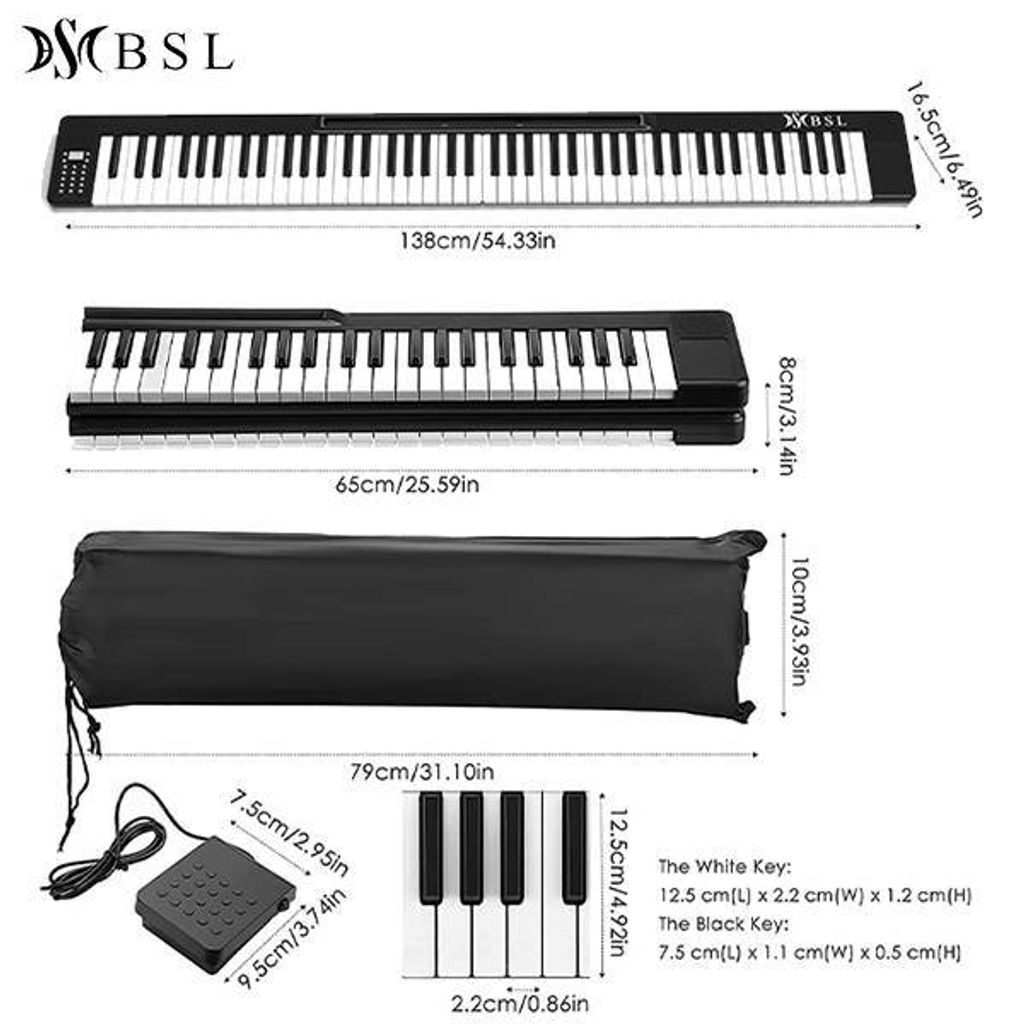 BSL BR-01 88 KEYS DIGITAL PIANO - 3
