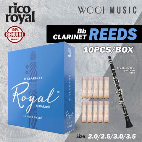 RICO ROYAL REEDS - CLARINET - BOX
