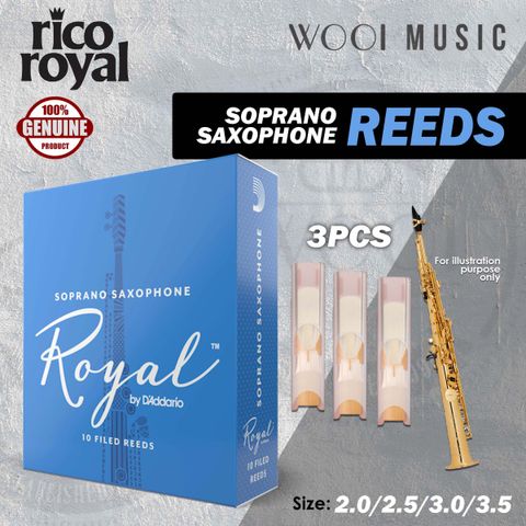 RICO ROYAL SOPRANO SAX - 3PCS