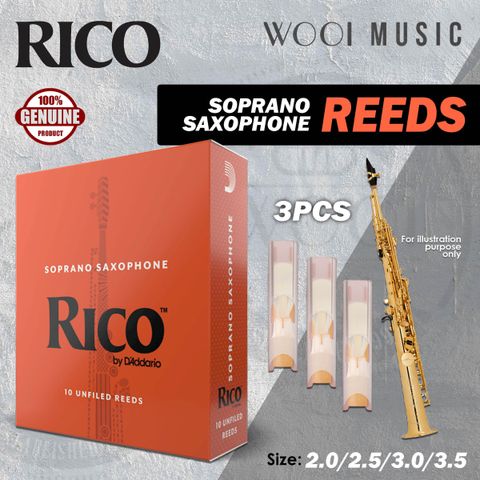 RICO SOPRANO SAX - 3PCS