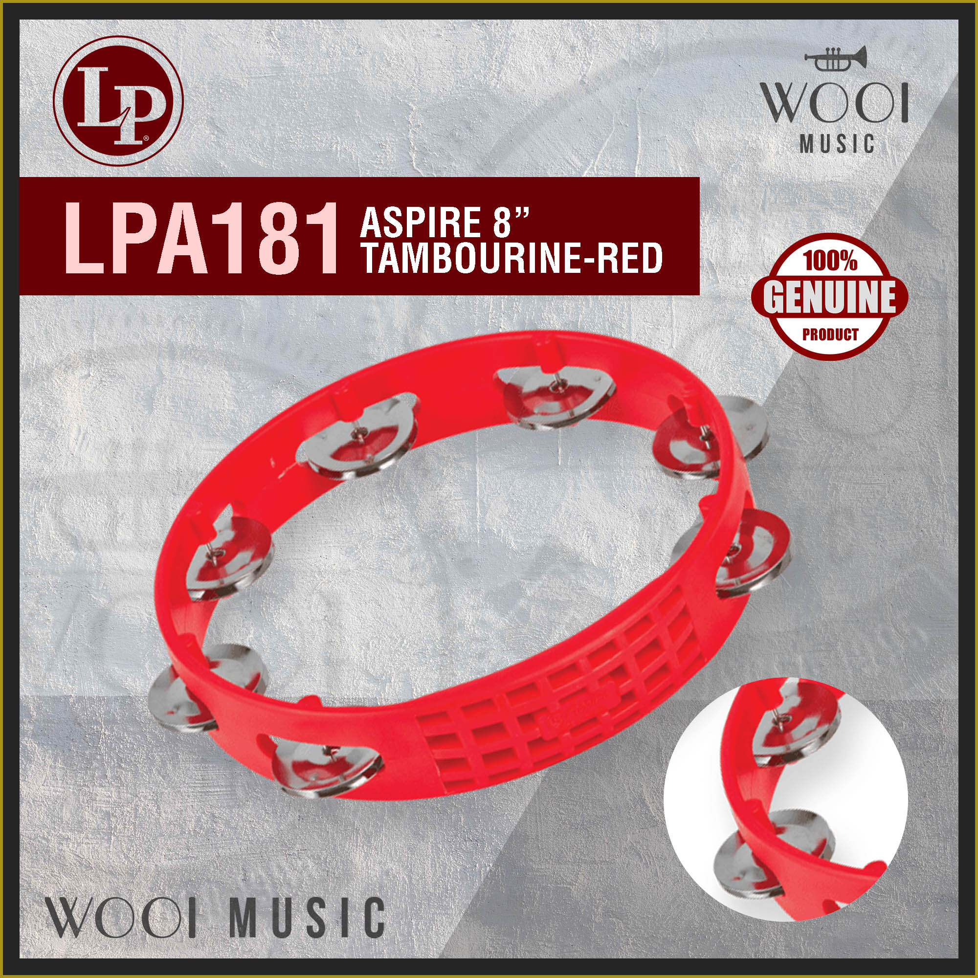 LP 151 Cyclops Tambourine タンバリン 赤 2個セット LP 151 Cyclops Tambourine タンバリン 赤 2個セット