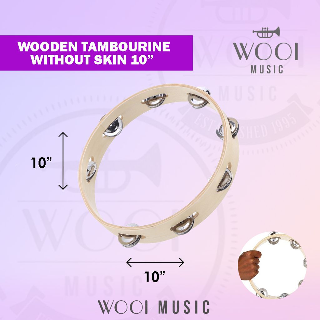 Wooden Tambourine T108 - CP