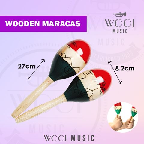 WOODEN MARACAS M1-CP