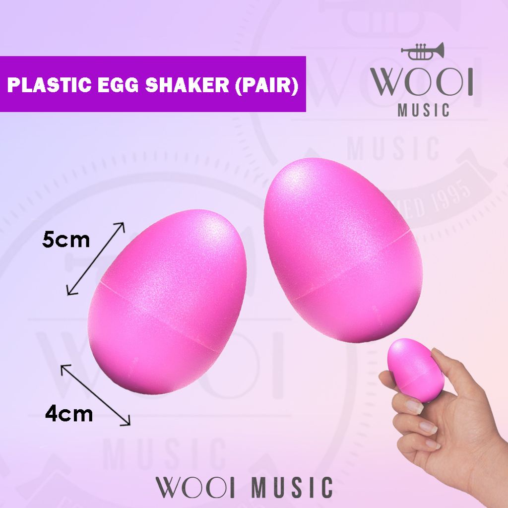 EGG SHAKER - PINK - PAIR 
