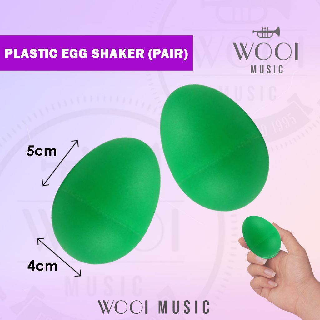 EGG SHAKER - GREEN - PAIR 