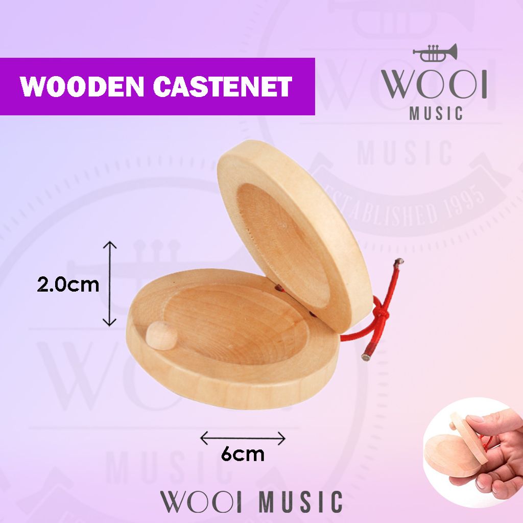 Wooden Castenet - c10w-cp