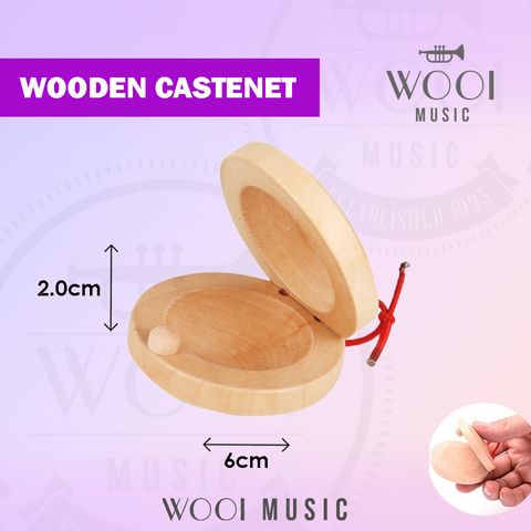 Wooden Castenet - c10w-cp