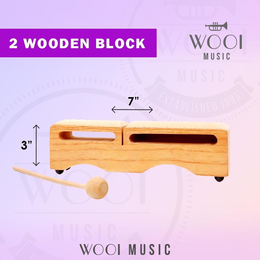 2 TONE WOODEN BLOCK