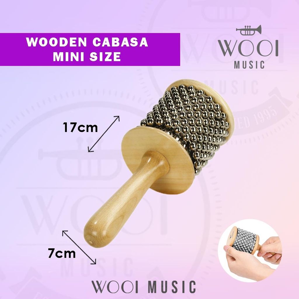 WOODEN CABASA - MINI SIZE