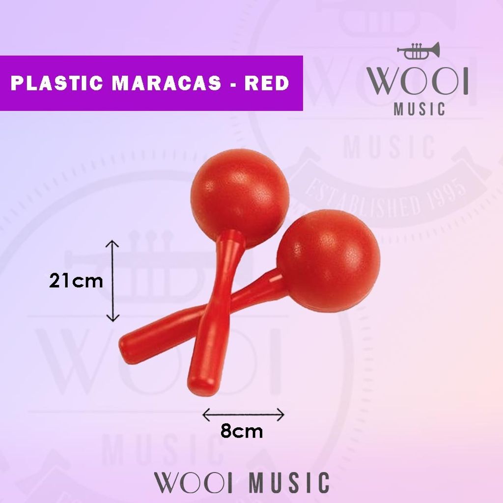 Plastic Maracas - Red