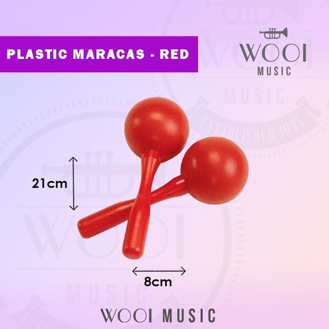 Plastic Maracas - Red
