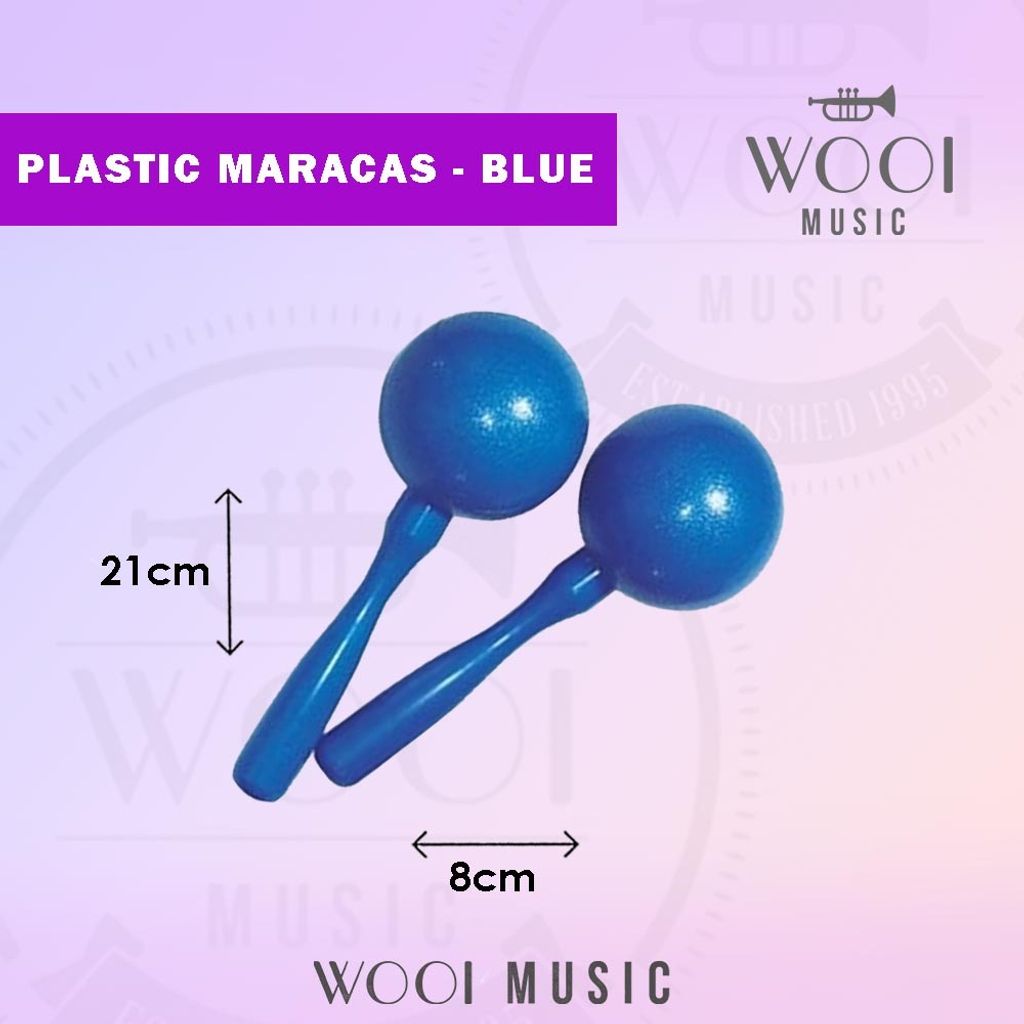 Plastic Maracas - Blue