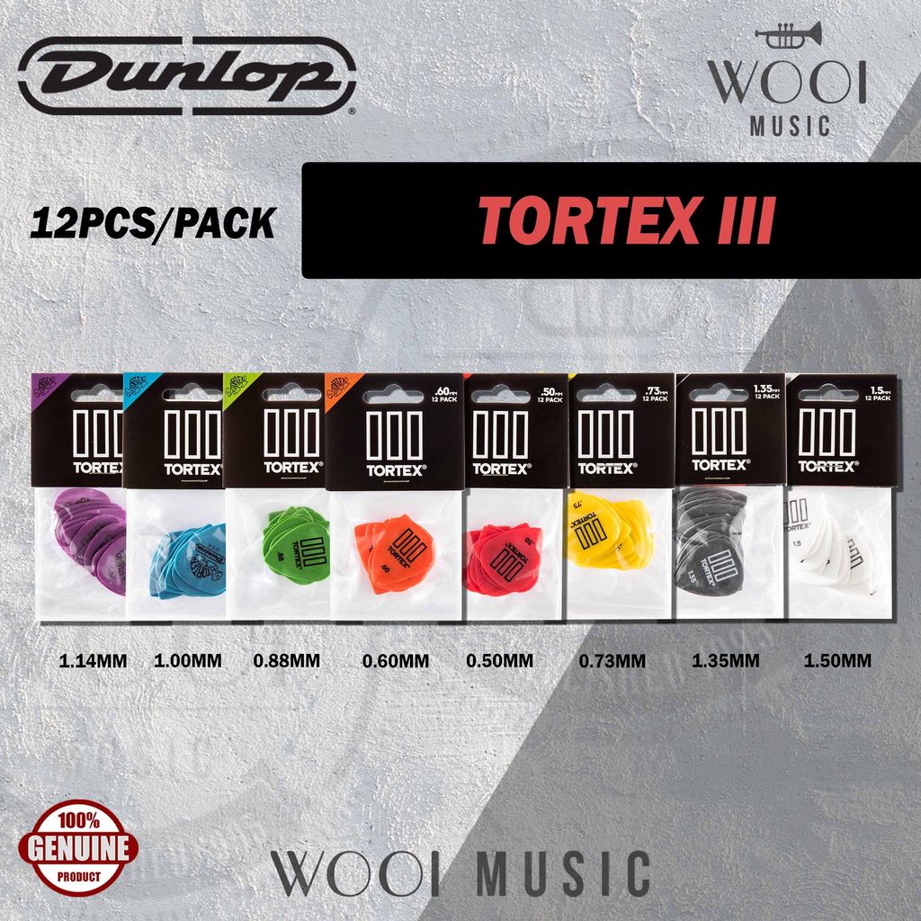 JIM DUNLOP TORTEX III - PACK - CP