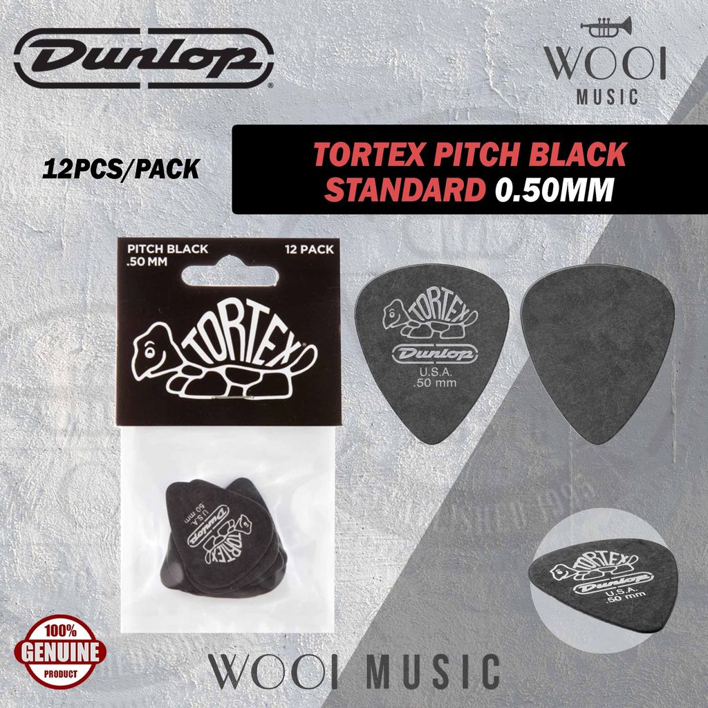 JIM DUNLOP-TORTEX PITCH BLACK-PACK