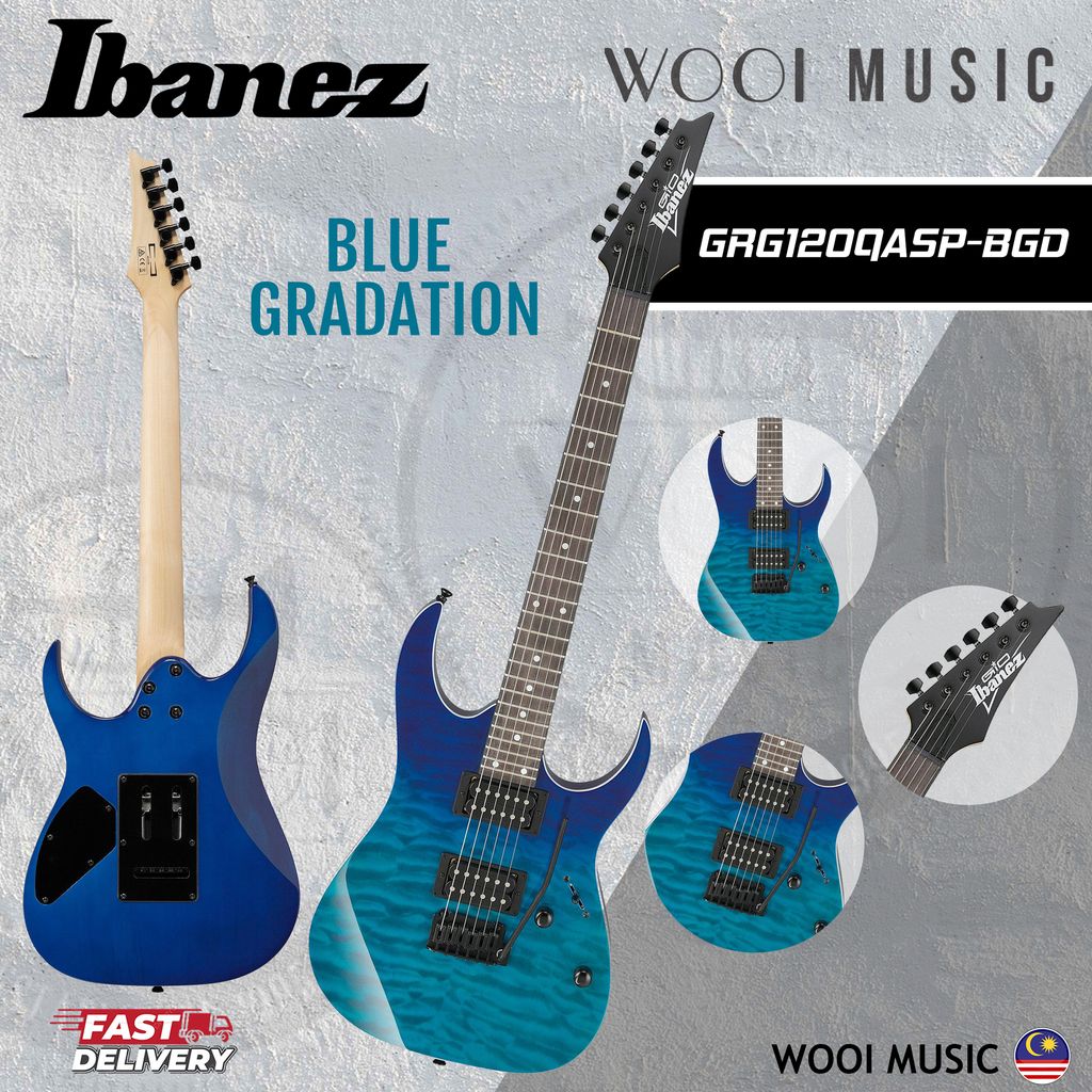 Ibanez GRG120QASP-BGD Gio Series Electric Guitar w/Tremolo Ibanez GRG120QASP-BGD Gio Series Electric Guitar w/Tremolo