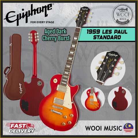 Epiphone 1959 Les paul - Aged Dark Cherry Burst - New Cp