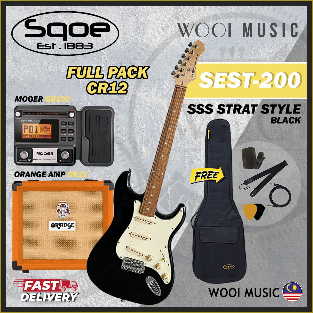 SQOE SEST200-FP CR12-BK