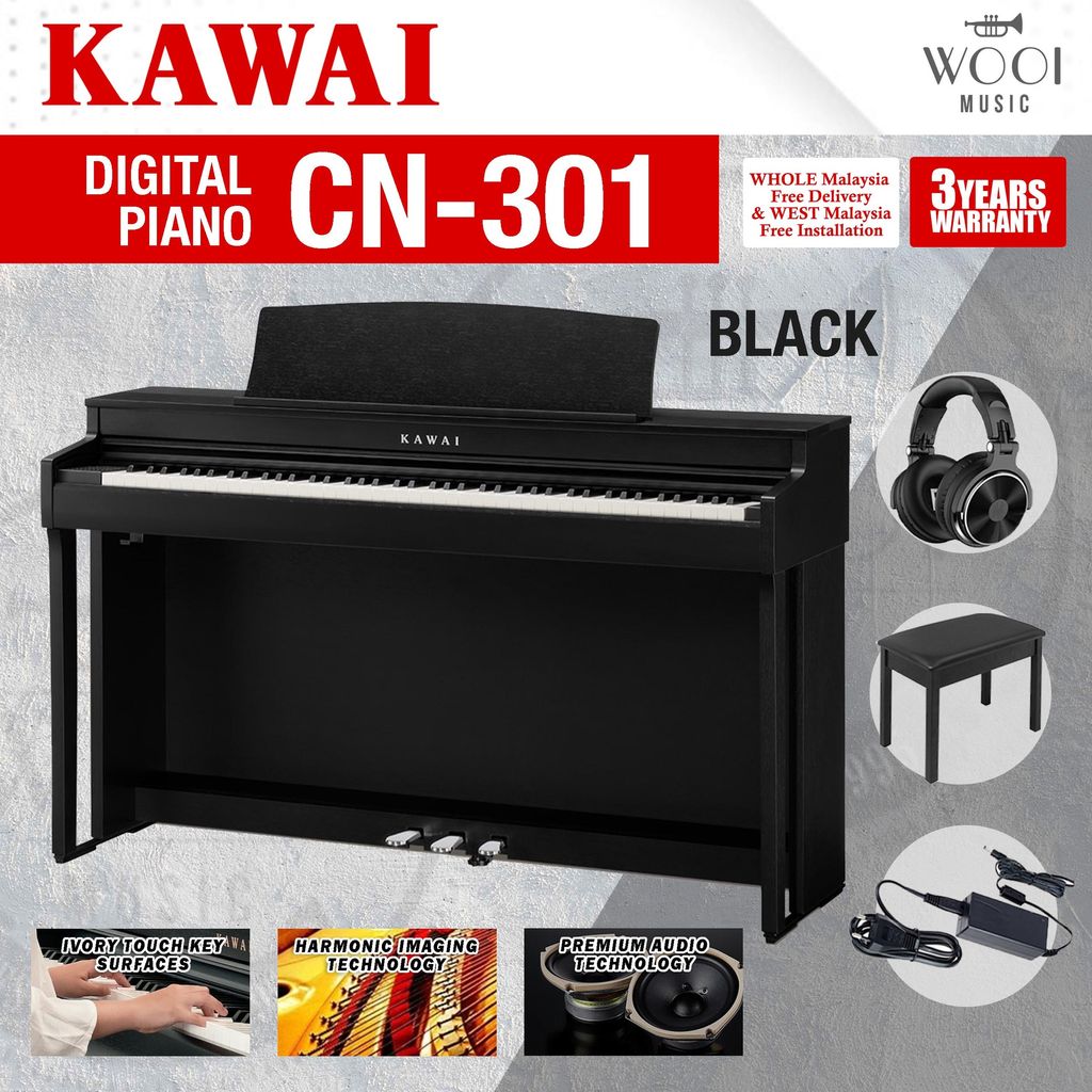 KAWAI - CN301 - BLACK