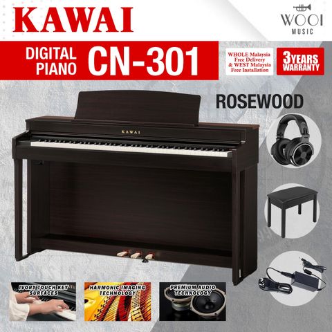 KAWAI - CN301 - ROSEWOOD