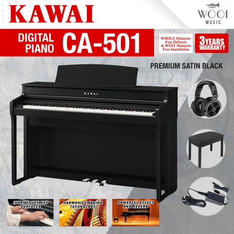 KAWAI - CA501 - PREMIUM SATIN BLACK