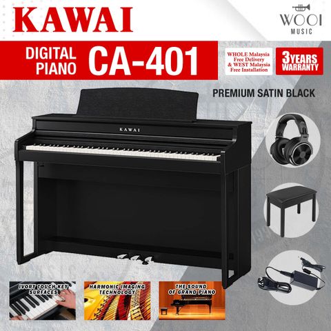 KAWAI - CA401 - PREMIUM SATIN BLACK