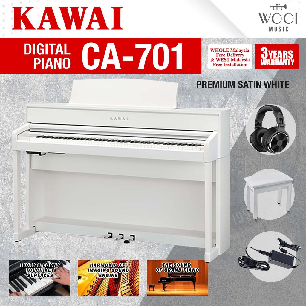 KAWAI - CA701 - PREMIUM SATIN WHITE