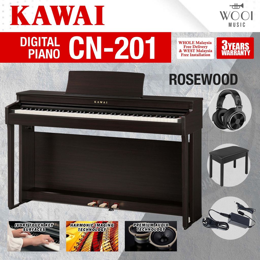 KAWAI - CN201 - ROSEWOOD