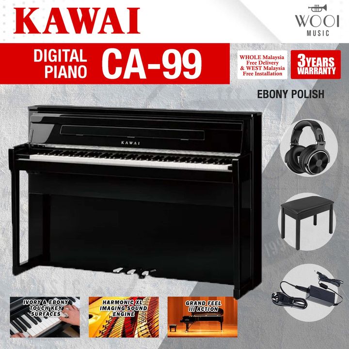 KAWAI - CA99 - EBONY POLISH
