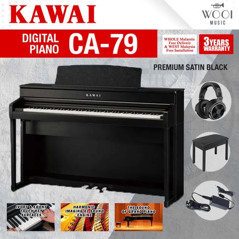 KAWAI - CA79 - PREMIUM SATIN BLACK