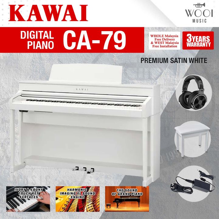 KAWAI - CA79 - PREMIUM SATIN WHITE