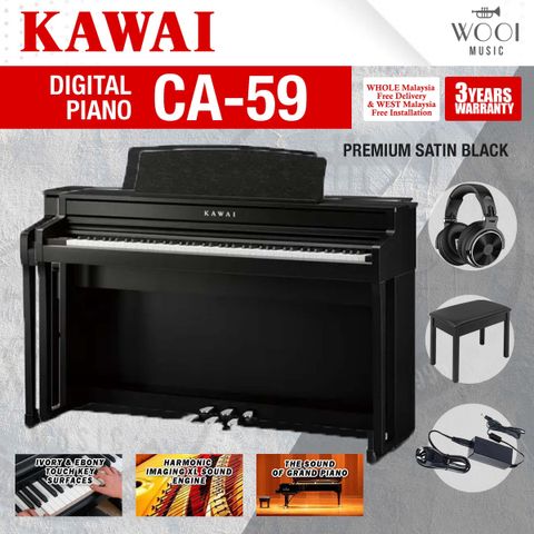 KAWAI - CA59 - PREMIUM SATIN BLACK