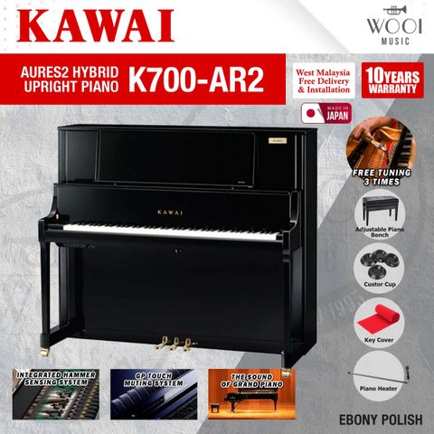 KAWAI - K700-AR2 - EBONY POLISH - JAPAN