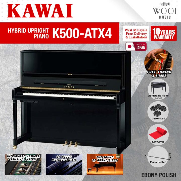 KAWAI - K500-ATX4-EBONY POLISH-JAPAN