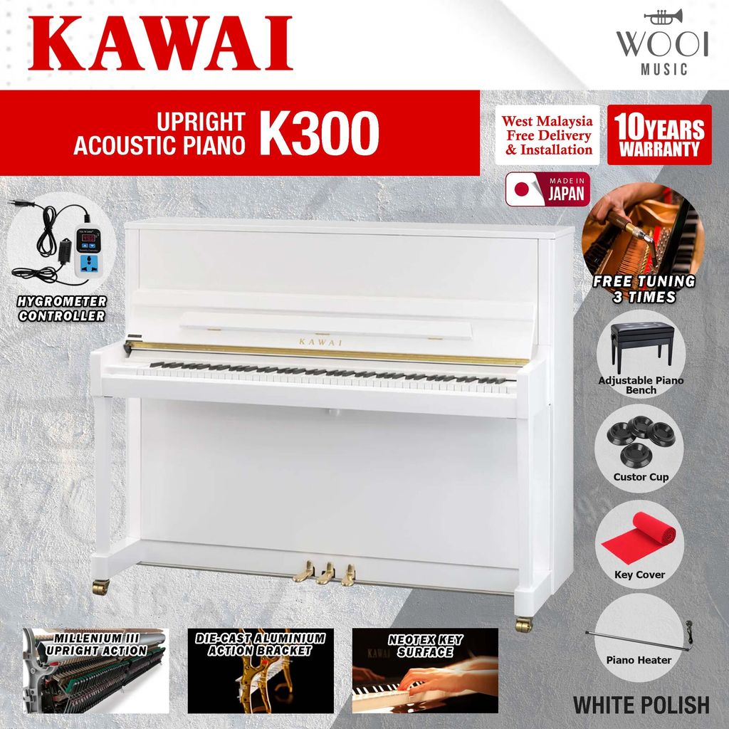 KAWAI - K300-WHITE POLISH - JAPAN