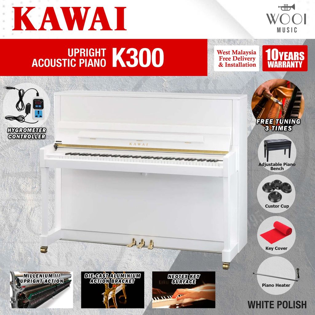 KAWAI - K300 - WHITE POLISH - INDON