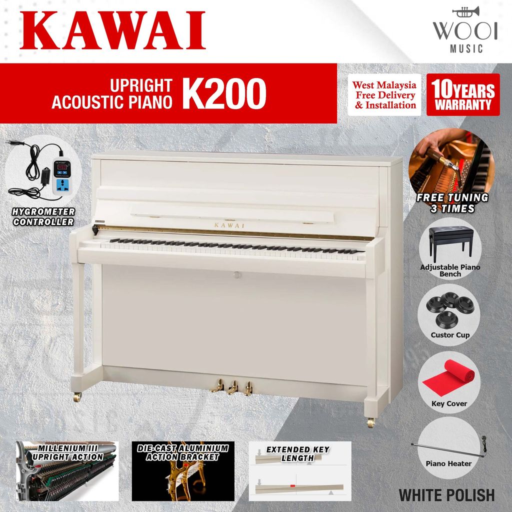 KAWAI - K200 - WHITE POLISH
