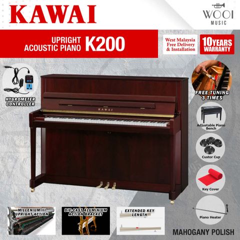 KAWAI - K200 - MAHOGANY POLISH