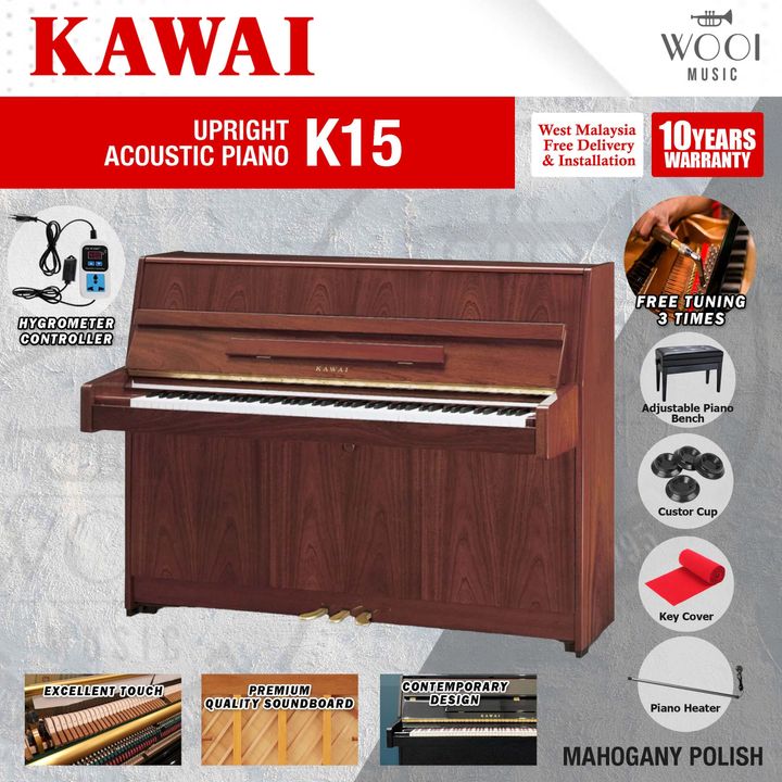 KAWAI - K15 - MAHOGANY POLISH