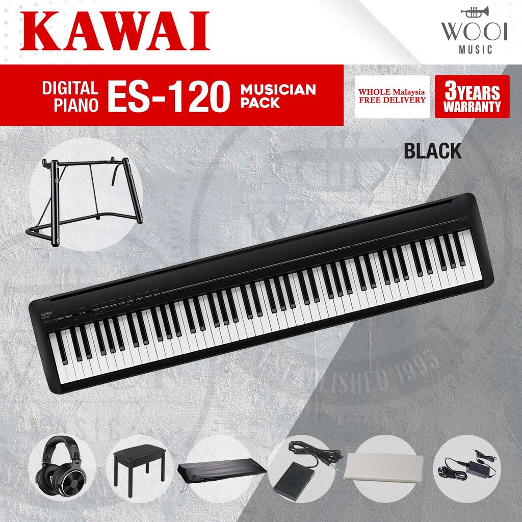 KAWAI ES120 - BLACK - MP