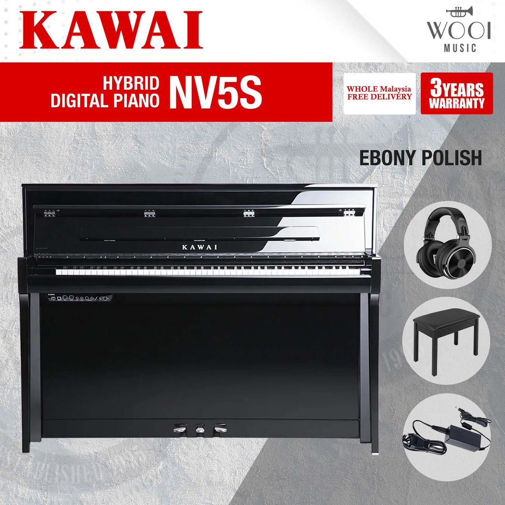 KAWAI NV5S - EBONY POLISH