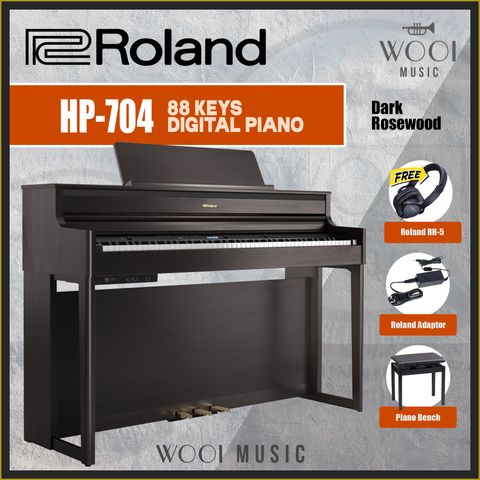 ROLAND-HP-704-DARK ROSEWOOD